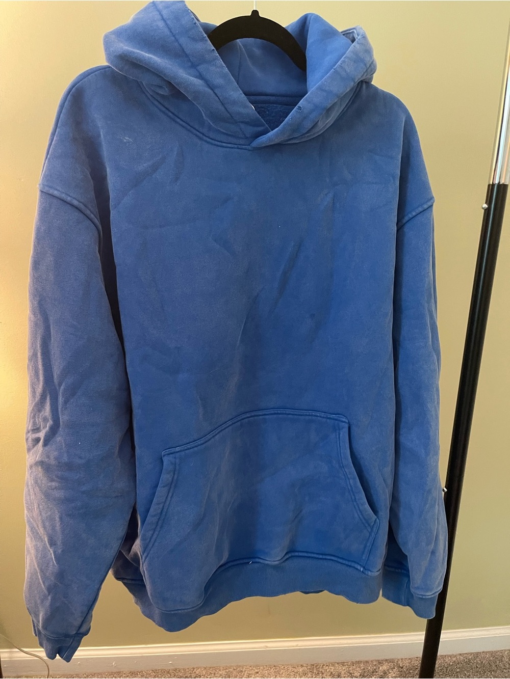 Unisex Faible Distressed Blue Hooded Pullover Sweatshirt.  VARIOUS COLORS/SIZES